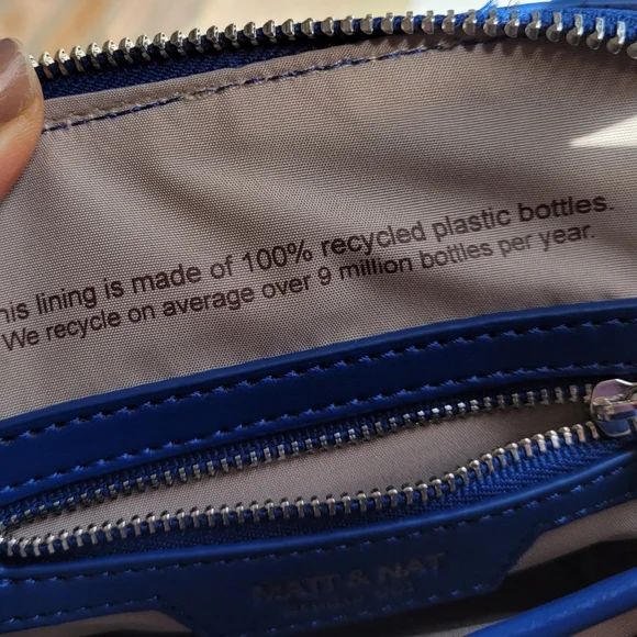 Matt & Nat Gessi Mini Blue Women's Small Satchel Crossbody Bag - Picture 10 of 15